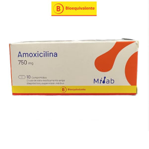 Amoxicilina 750 Mg 10 Comp Lab Milab